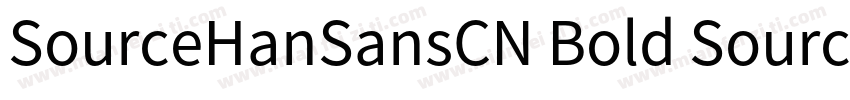 SourceHanSansCN Bold SourceHanSansC字体转换